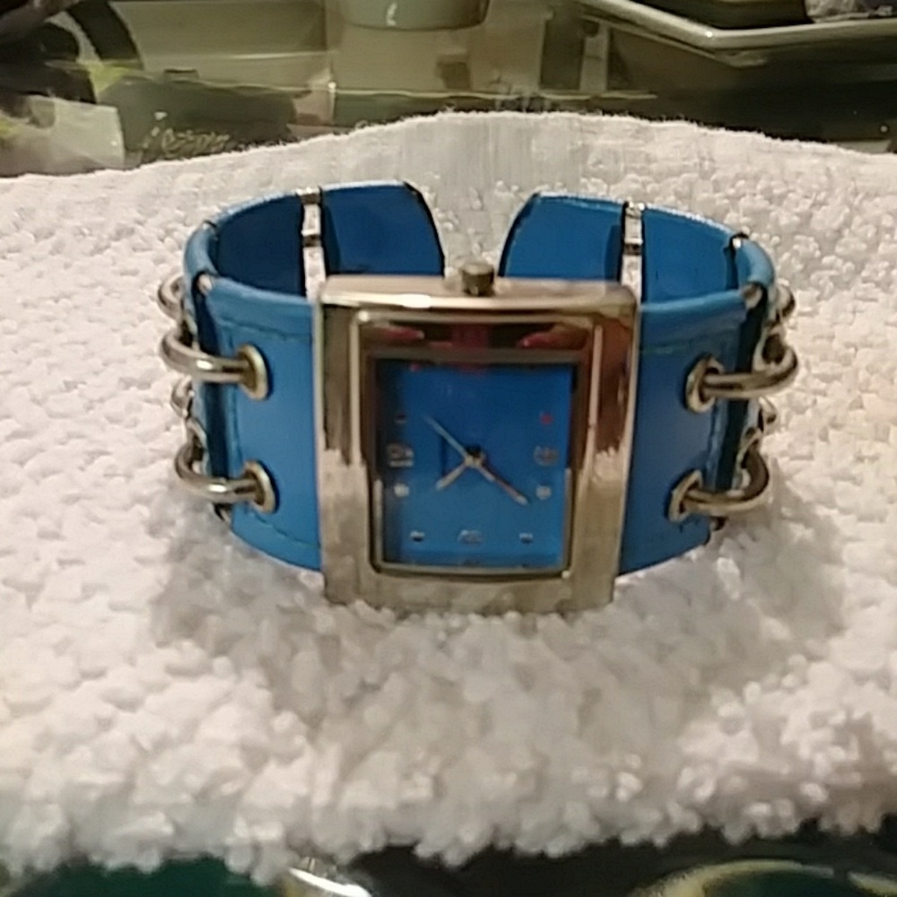 Sky blue watch